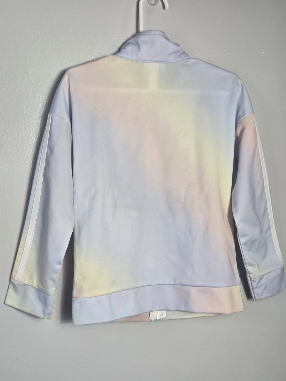 adidas Toddler Girls Pastel Tie Dye Watercolor Track Jacket Kids Size 4